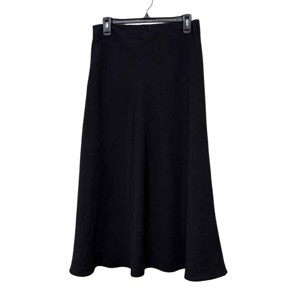 The Drop EUC Faux Suede Lightweight Maxi Skirt Black Size Medium
